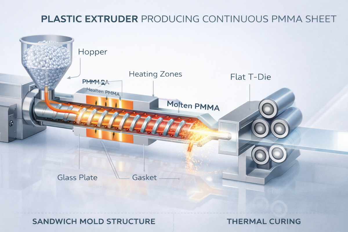 Componentes de la l&iacute;nea de extrusi&oacute;n de l&aacute;minas acr&iacute;licas industriales.jpg