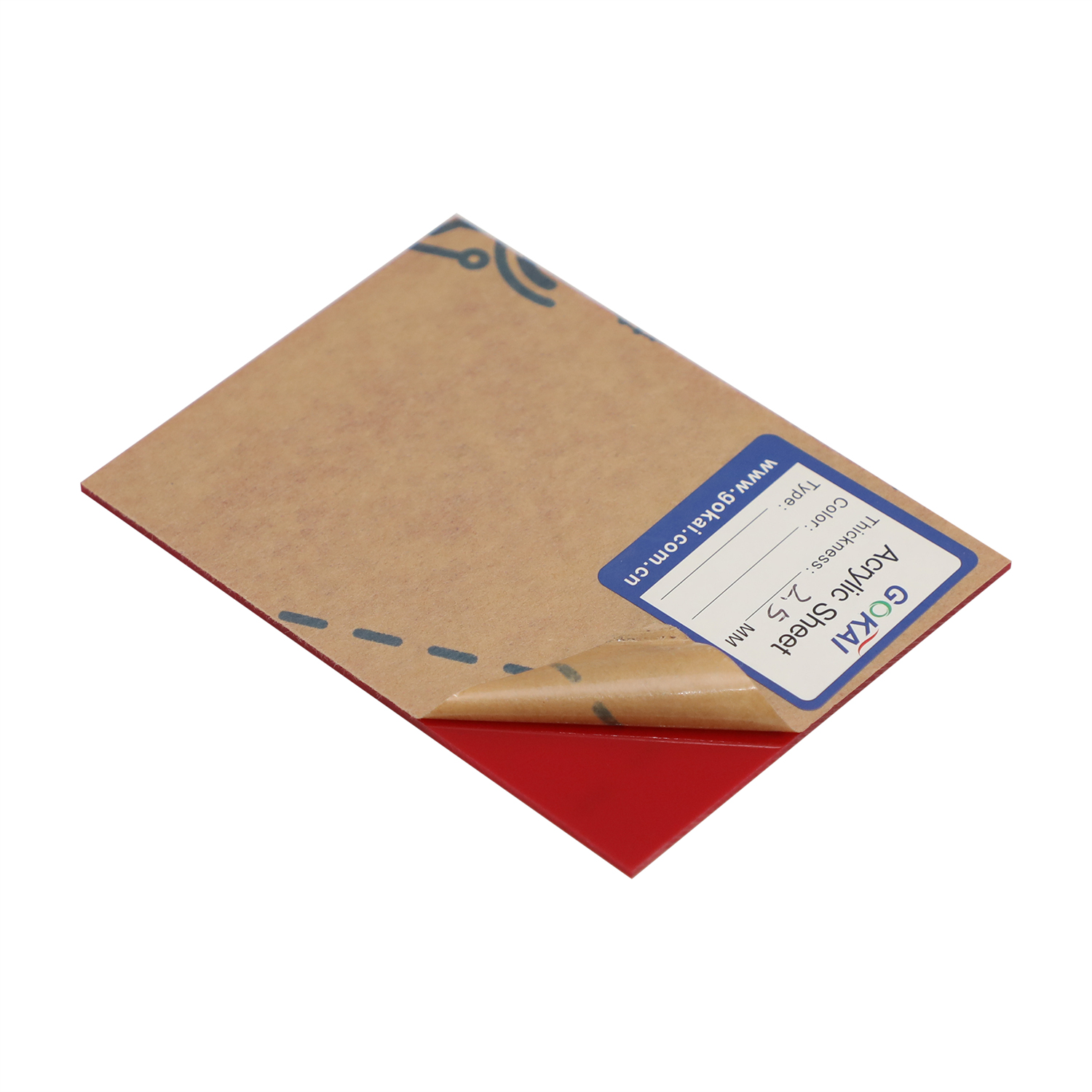 Hojas de acrílico de colores