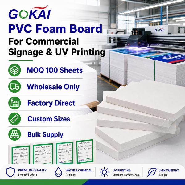 Fabricante GOKAI: tablero de espuma de PVC
