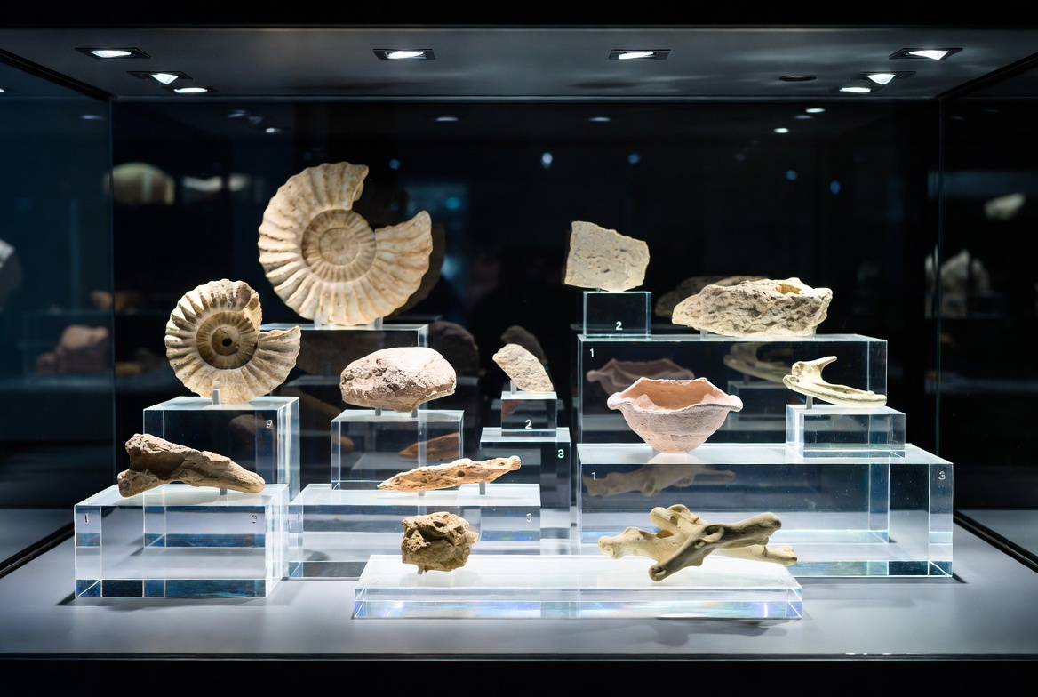 Soporte de exhibici&oacute;n del museo de bloques acr&iacute;licos