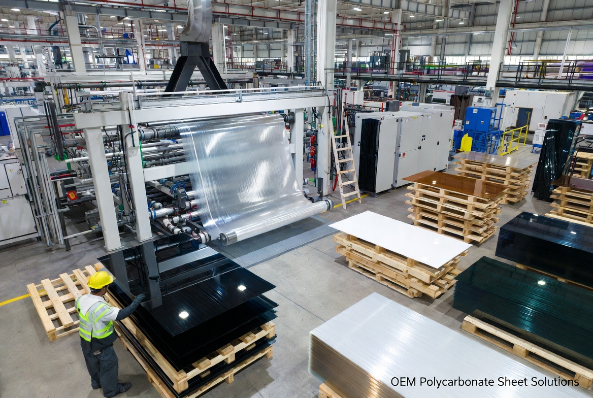L&iacute;nea de producci&oacute;n de l&aacute;minas de policarbonato OEM