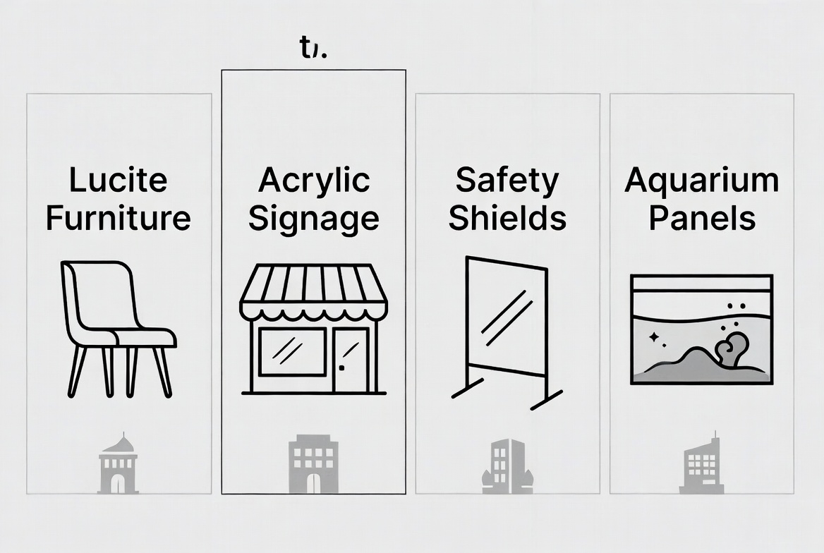 Casos de uso de lucita y acr&iacute;lico