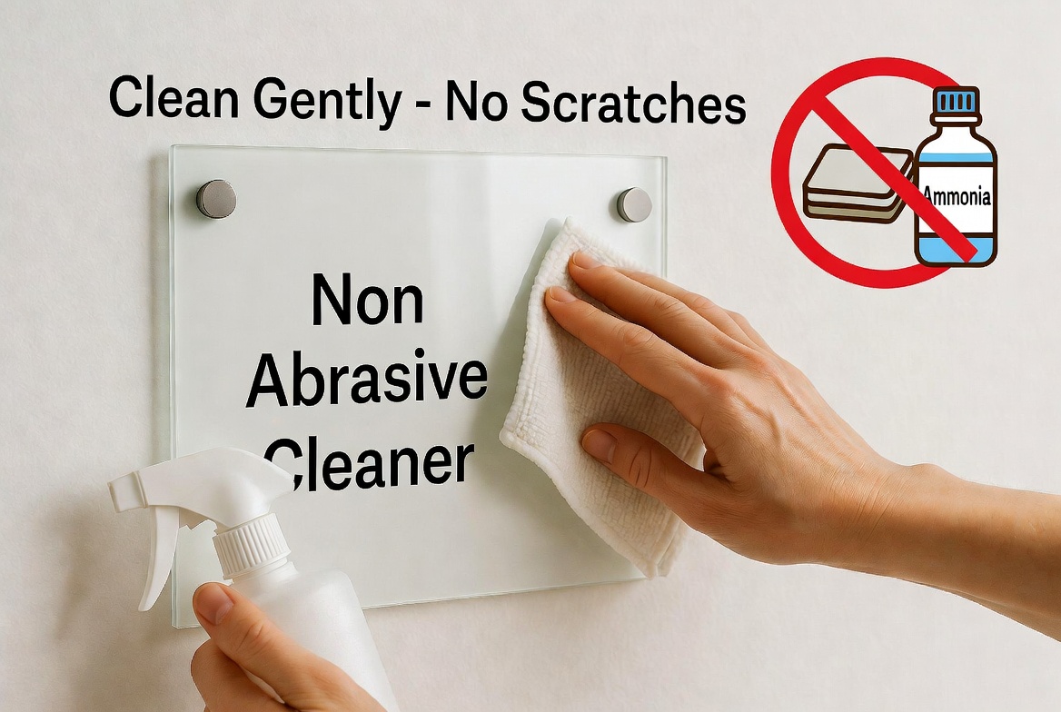 Gu&iacute;a de limpieza adecuada de letreros acr&iacute;licos