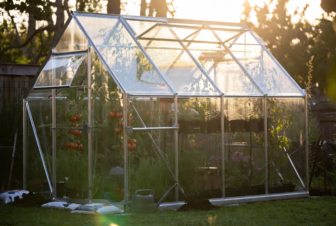 Estructura de jard&iacute;n de invernadero de l&aacute;mina acr&iacute;lica