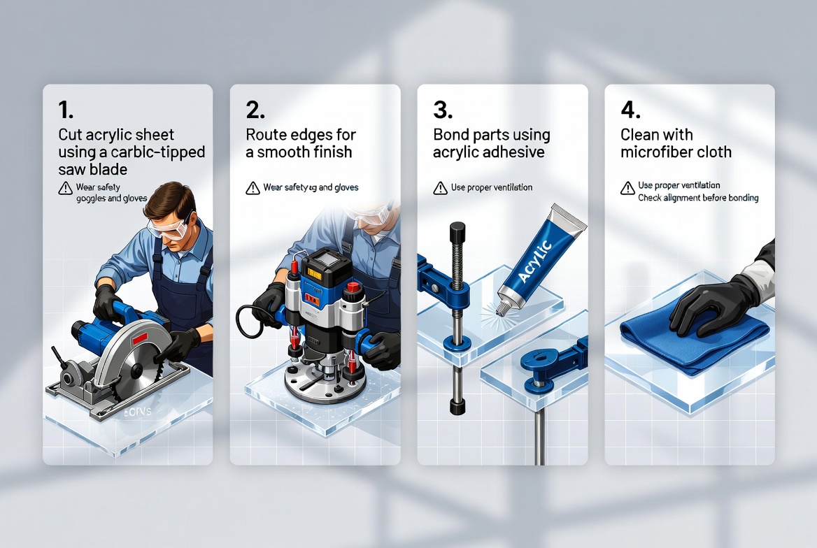 Mejores pr&aacute;cticas de fabricaci&oacute;n de l&aacute;minas acr&iacute;licas