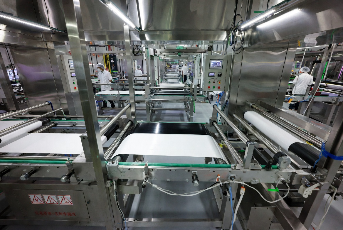 L&iacute;nea de producci&oacute;n de l&aacute;minas de ABS moderna Piso de f&aacute;brica