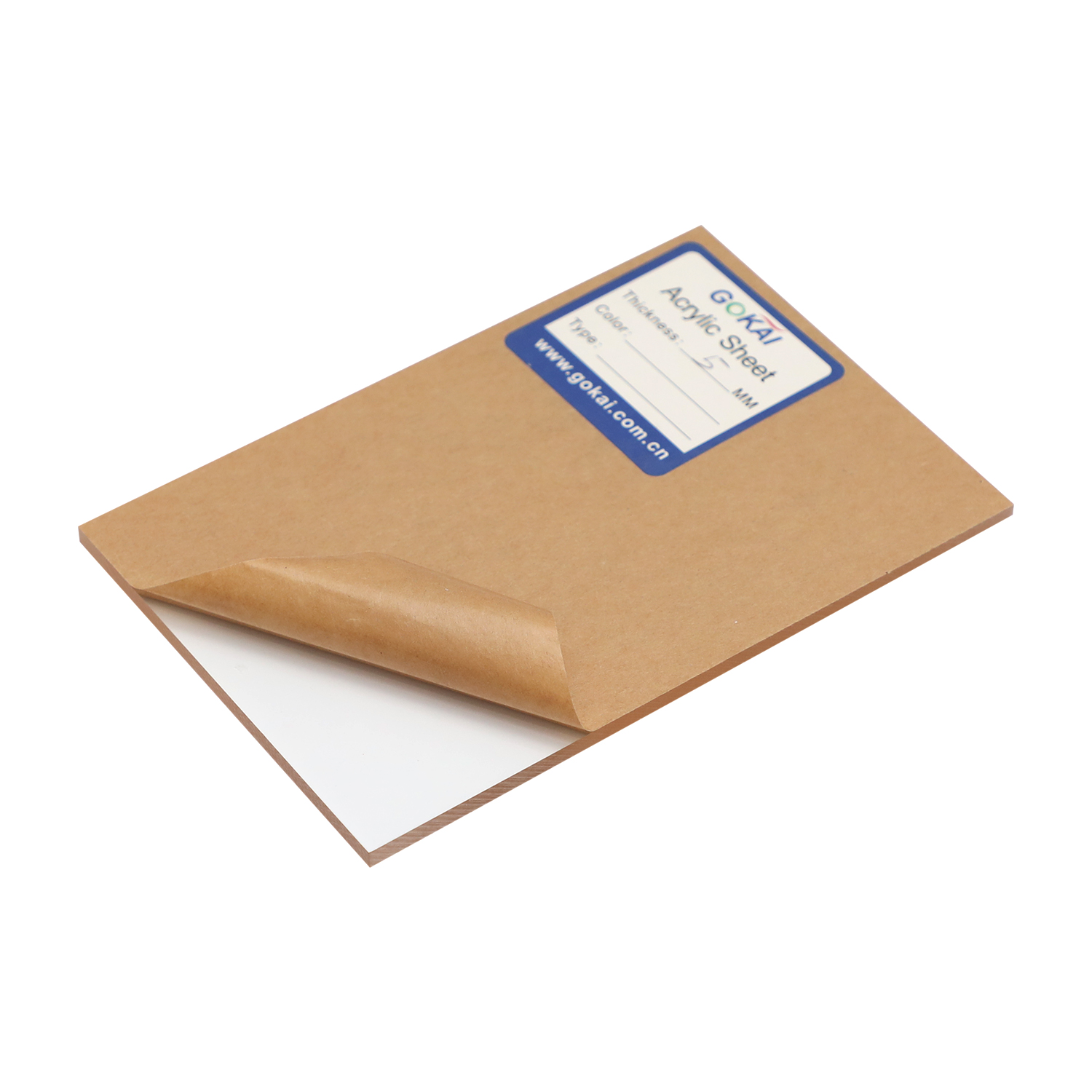 Hoja de acrílico transparente