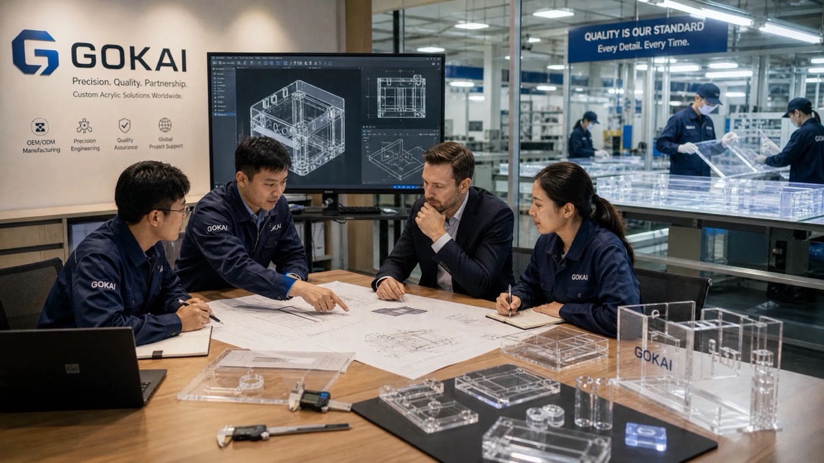 Soporte de ingenier&iacute;a OEM de acr&iacute;lico Gokai