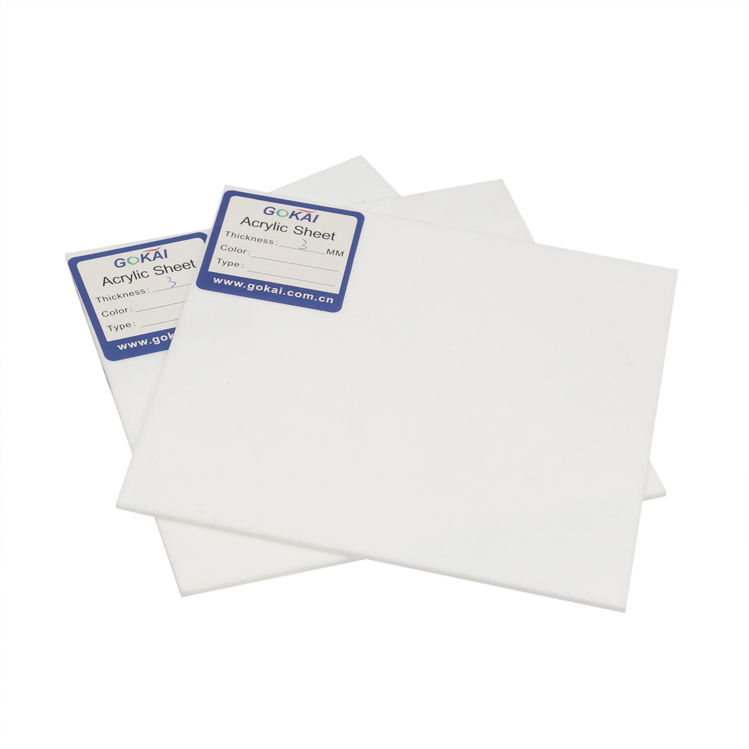 Hojas de acrílico de colores